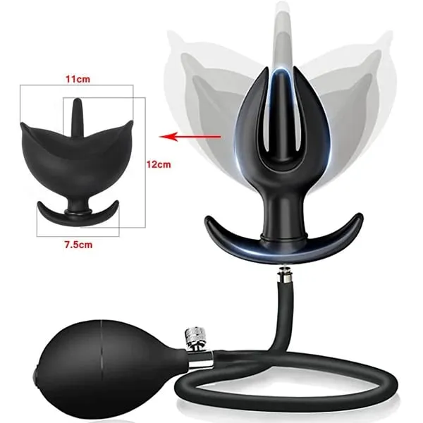 Anal Expander Expand Inflatable Anal Plug Oversized Enema Training Butt Plug Butt Dilator Ass Prostate Sex Toy para sa Mga Lalaki Babae