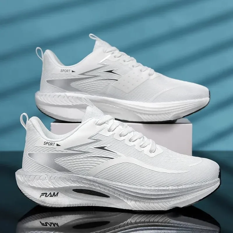 2026 Men Sports Running Shoes Carbon Board Air Cushion Breathable Lightweight Women's Comfortable Athletic Nonskid Sneakers