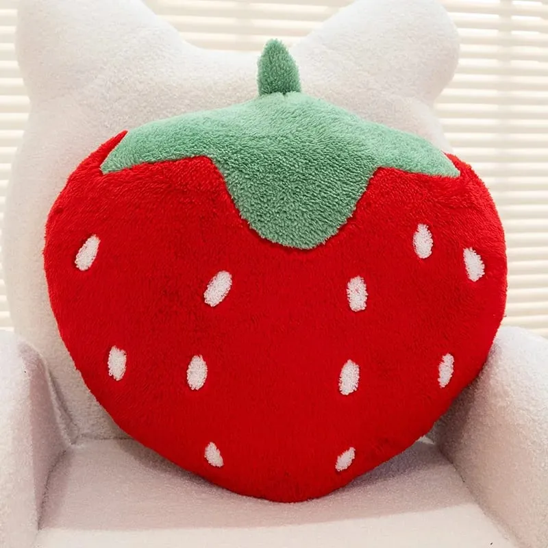 Strawberry Pillow Soft Stuffed Plush Toys Sweety Strawberry Sofa Hugging Pillow For Home Cushion Fruit Theme Birthday Gifts — image 7