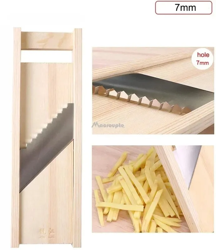 Vegetables Cutter Stainless Steel Blade Manual Chopper Potato Cucumber Carrot Slicer Grater Corrugated Slicer Kitchen Gadgets — image 11