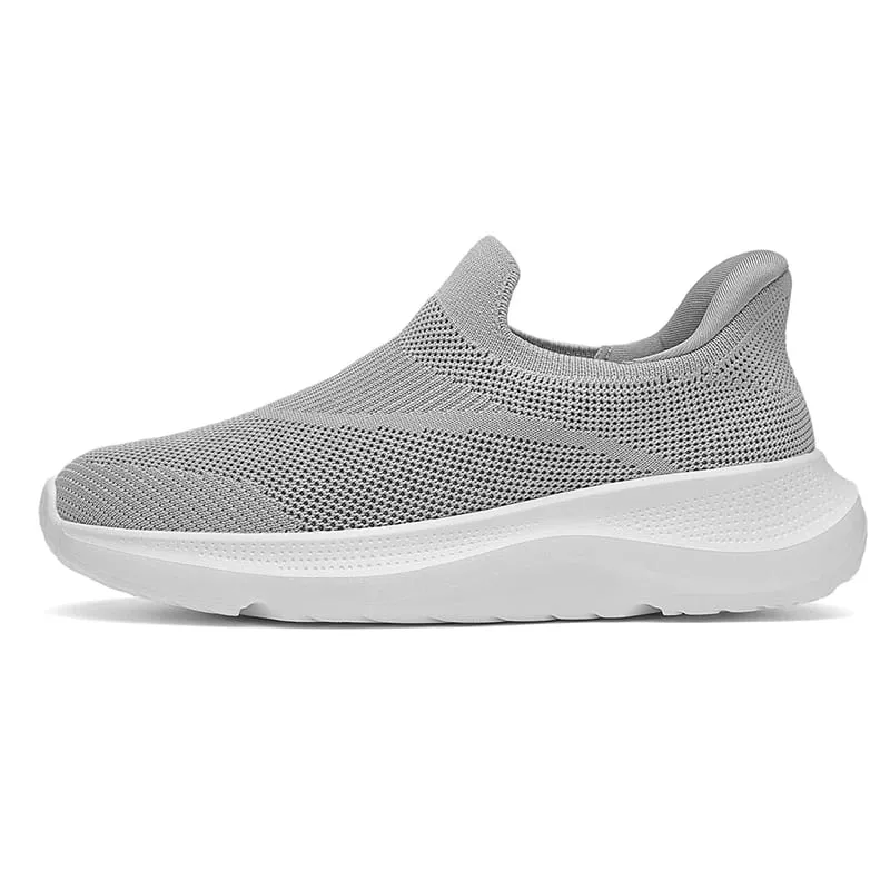 Breathable Knit Slip on Platform Walking Shoes Sports Lightweight Non Slip Cushion Casual Sneakers for Men Women High Quality — image 9