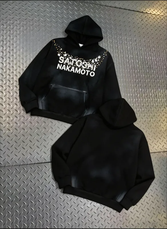 Street Casual SATOSHI Hoodies Pullover Embossed Pattern Embroidery Turtle Shell Design Washed Hooded Men Women Loose Sweatshirts — image 20