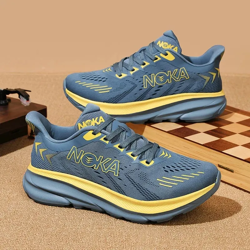 Men's Running Shoes Jogging Breathable Mesh Cushioning Non-Slip Outdoor Luxury shoes Couple Trainer Race Sneakers Off-road Shoes — image 6