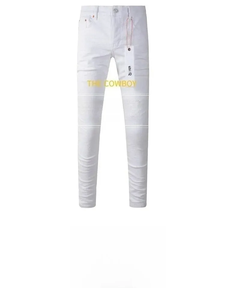 Spring New Men's White Skinny Jeans High Quality Slim Fit Trousers Streetwear Hip Hop Style Casual Fashion Stretch Denim Pants — image 8