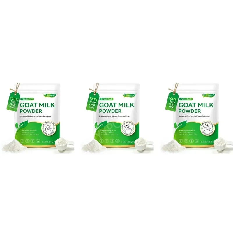 Itawel Goat Milk Nutrition Powder Supplement Grass-Fed Calcium & Protein Support Gluten-Free Easy to Mix 220g 32 Servings — image 9