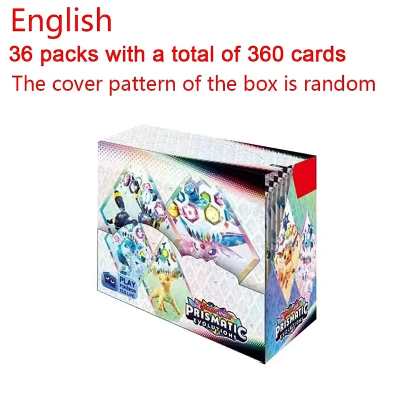 360Pcs/Box 10Cards/PACK English Pokémon Card Prismatic Evolutions English Booster Battle Transaction Card Gifts — image 12