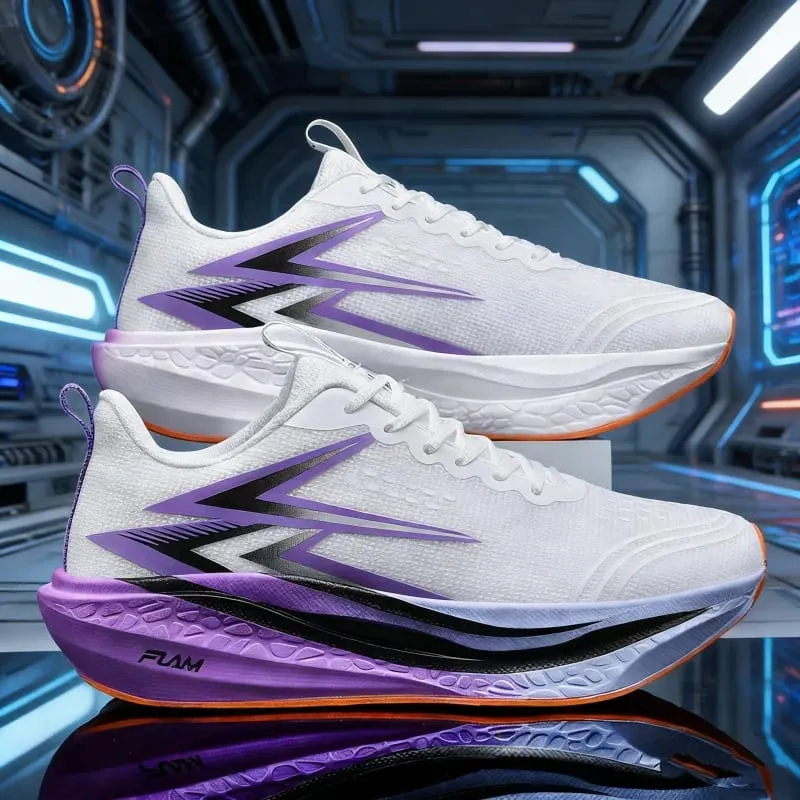 HOT Running Shoes Carbon Board Speciality Marathon Men Sports Breathable Lightweight Women Comfortable Athletic Nonskid Sneakers