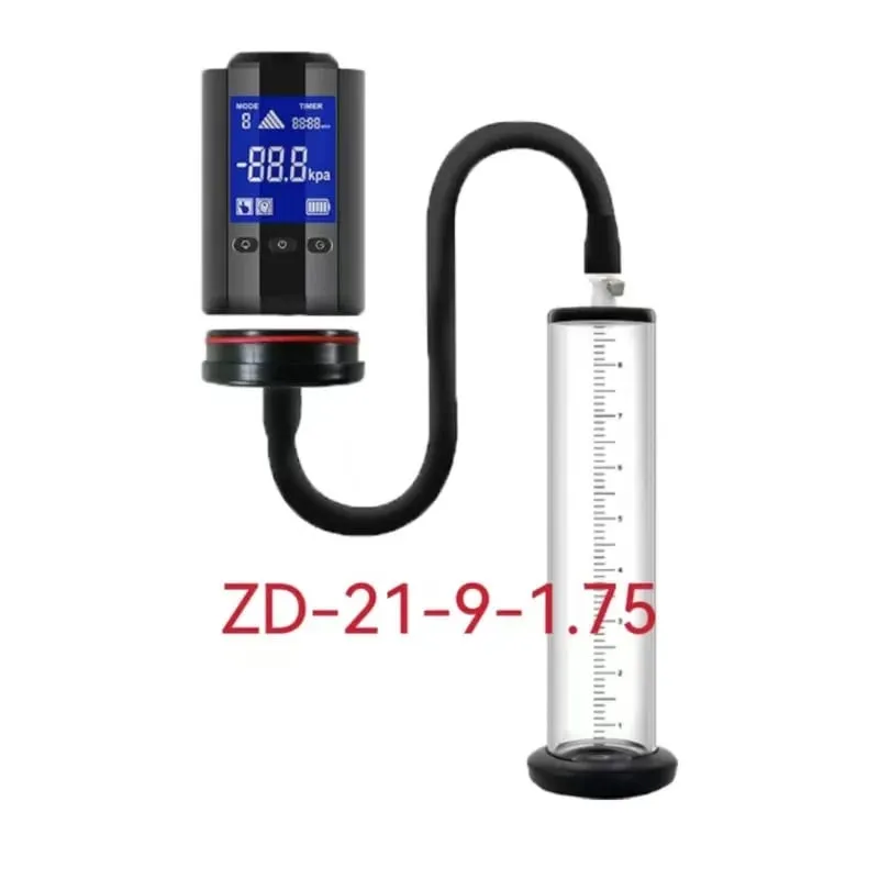 Electric Penis Vacuum Pump with Digital Display Male Enlargement Extender Trainer Rechargeable Adult Masturbation Sex Toy
