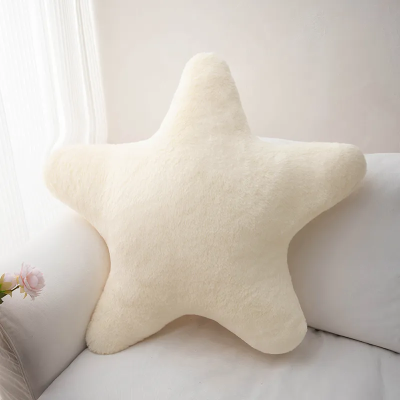 Soft Plush Star Shaped Pillow Decorative Cute Bed Pillow Cushion for Kids Bedroom Living Room - Plush Throw Pillow — image 5