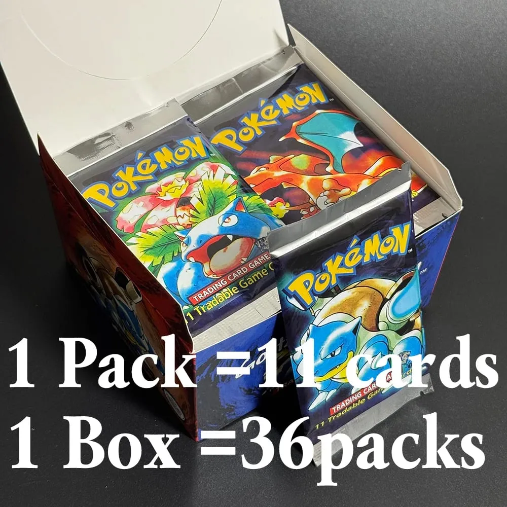 Proxy Cards Booster 36 Packs/BOX Base Set Pokemon Cards TCG Homemade Collectible Card 1ST Edition Base Set Toy Gifts PTCG — image 4