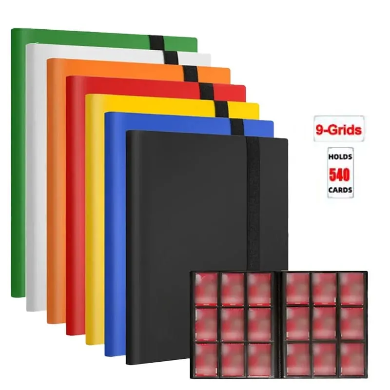 160/360/480/540 Cards Capacity Pocket Holder Binders Albums For Game Card Book Sleeve Holder Large-capacity Card Binder Notebook — image 1