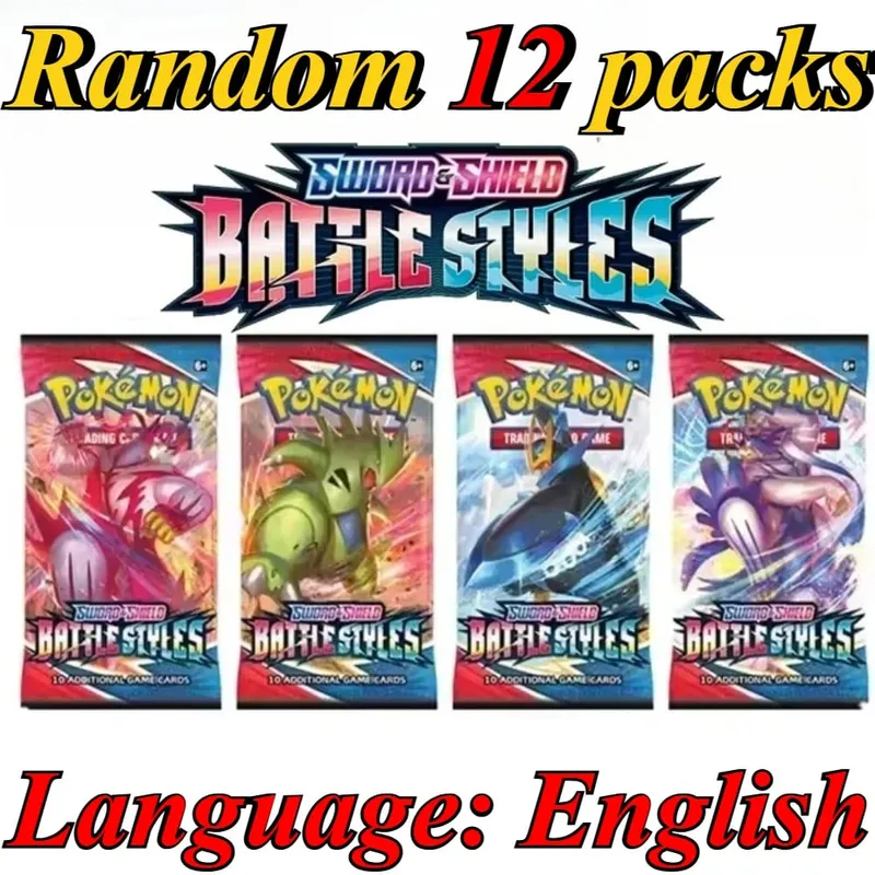 10 Pokémon Card Packs Bright Stars 151 Prismatic Evolutions PALDEAN FATES English Reinforcement Battle Transaction Card Gift — image 15