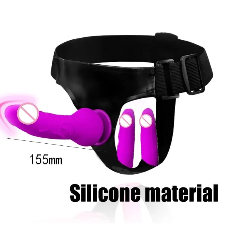 Adjustable Silicone Strap On Dildo Harness Long Slim Pegging Dildo Panties for Women Men Couples Soft Flexible Strap-on Sex To — image 5