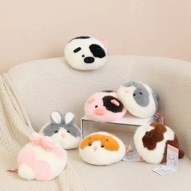 40cm Fluffy Animal Plush Pillow Hamster Rabbit Cow Pig Decompression Sofa Cushion Photography Prop Holiday Present — image 7
