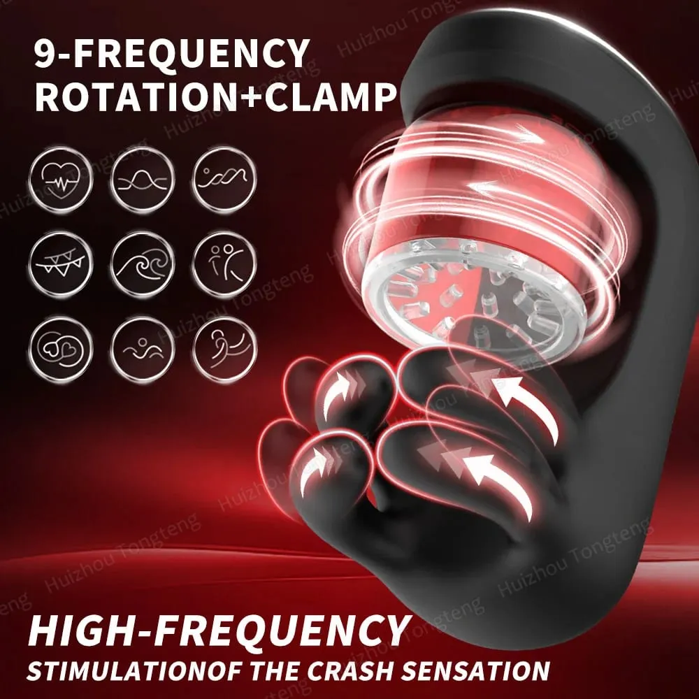 9 Biting Rotating Modes Blowjob Sex Machine Stroker for Training Stimulation Increase Endurance Adult Sex Toys for Men Pleasure — image 2