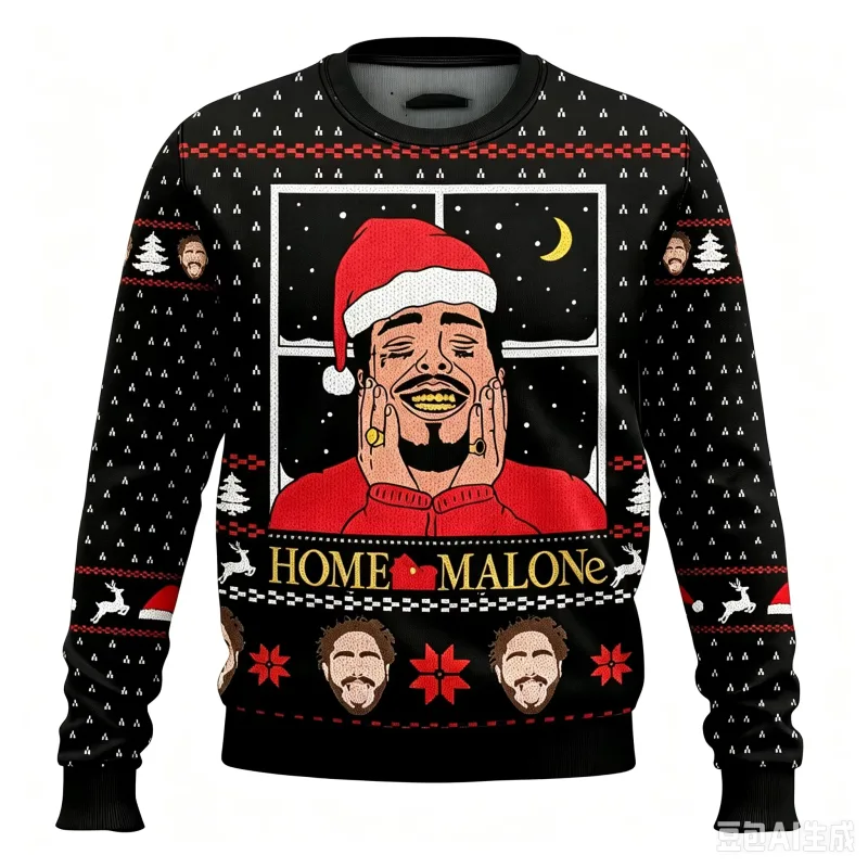 Suéter feio de feliz Natal para homens e mulheres, pulôver de animação de desenho animado, top de manga comprida estilo Harajuku — image 19