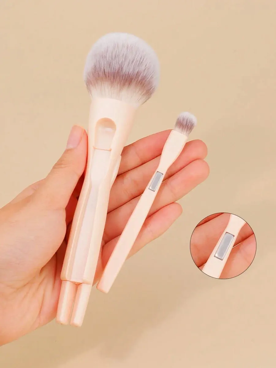 4-Piece Makeup Brush Set Featuring Professional-Grade Brushes Made from High-Quality Synthetic Fibers for a Luxurious Feel. — image 6