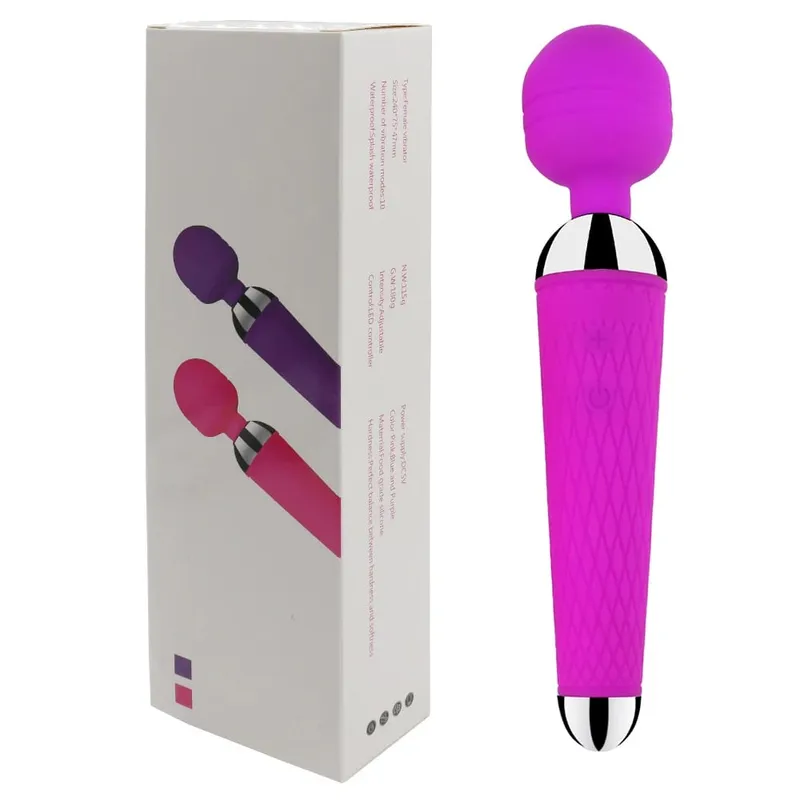 Powerful AV Vibrators for Women USB Recharge Magic Wand Massager Clitoris Stimulator Wellness Erotic Sex Toy Masturbator Product — image 8