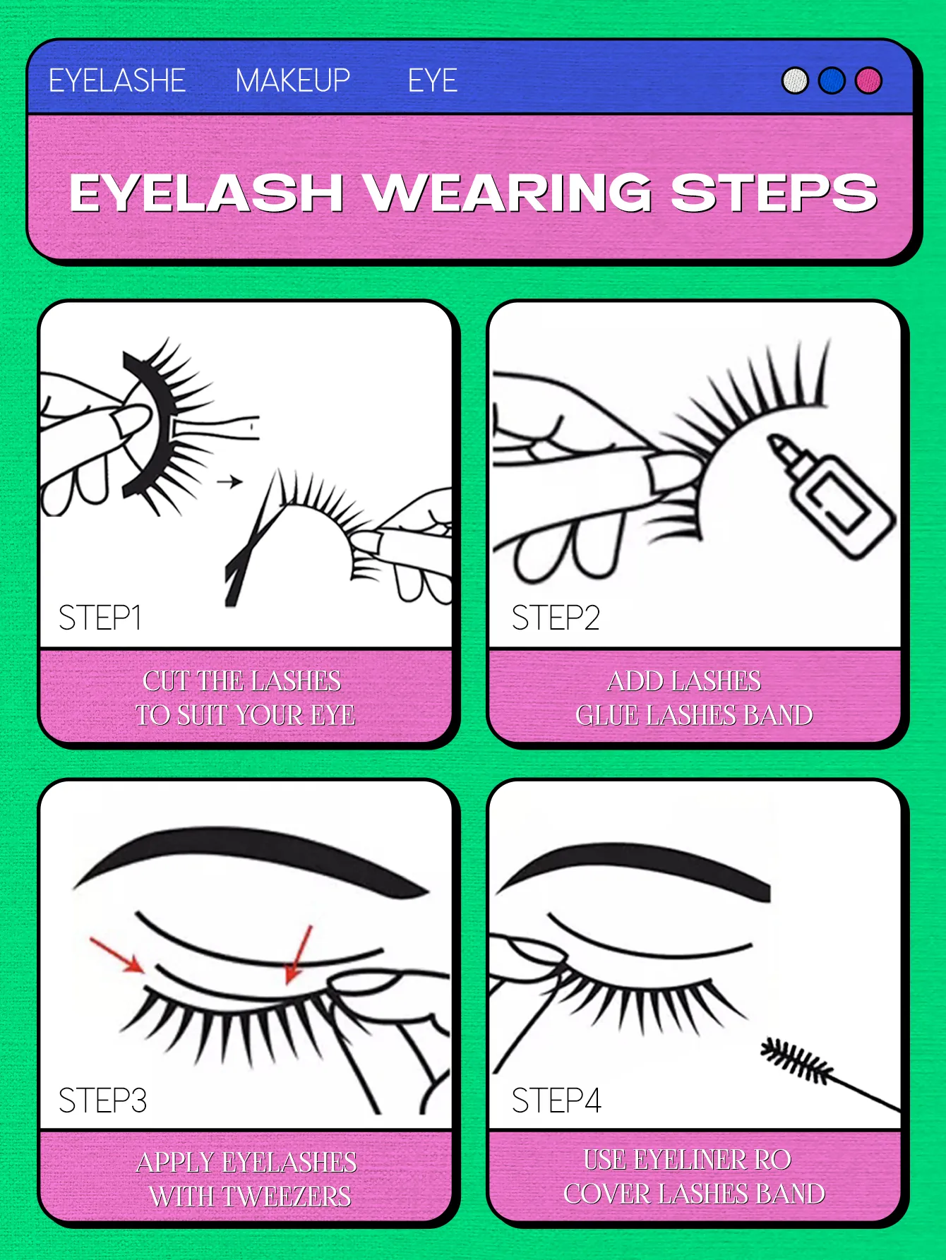 False Eyelashes Fox Eye 7 Pairs Pack Natural Look Fluffy Wispy Cat Eye Lashes Soft Faux Mink Lashes Makeup — image 7