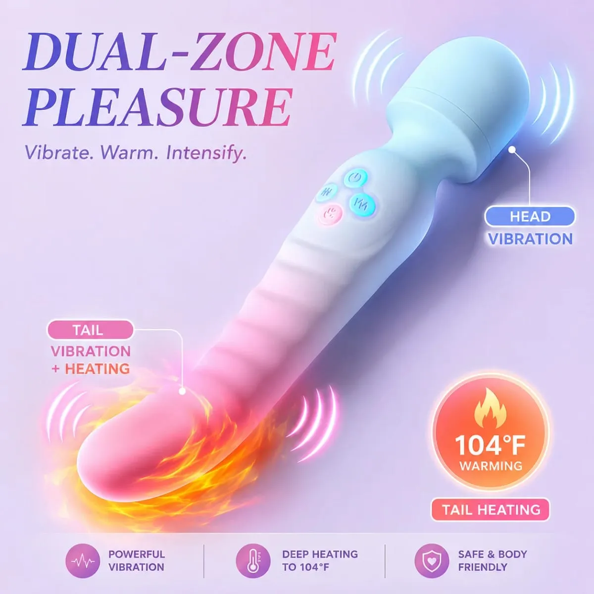 AV Vibrator for Women Powerful G Spot Dildos Magic Wand Clitoris Stimulator 3 IN 1Vagina Massager Adults Sex Toys for Woman — image 3
