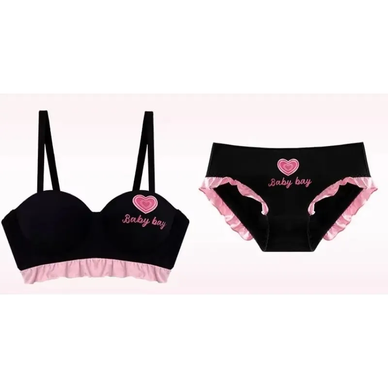 Blue Heart Seamless Wireless Bra Round Half Cup Lingerie for Small Chest Push Up No Underwire Sexy Intimates S-XL — image 6