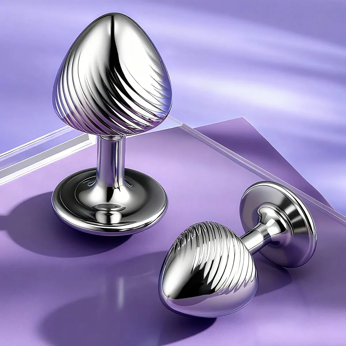 Ribbed Mushroom Metal Butt Plug Beginner Anal Plug Prostate Massage Dildos Masturbation Stimulator Adult Sex Toys For Man Women — image 4