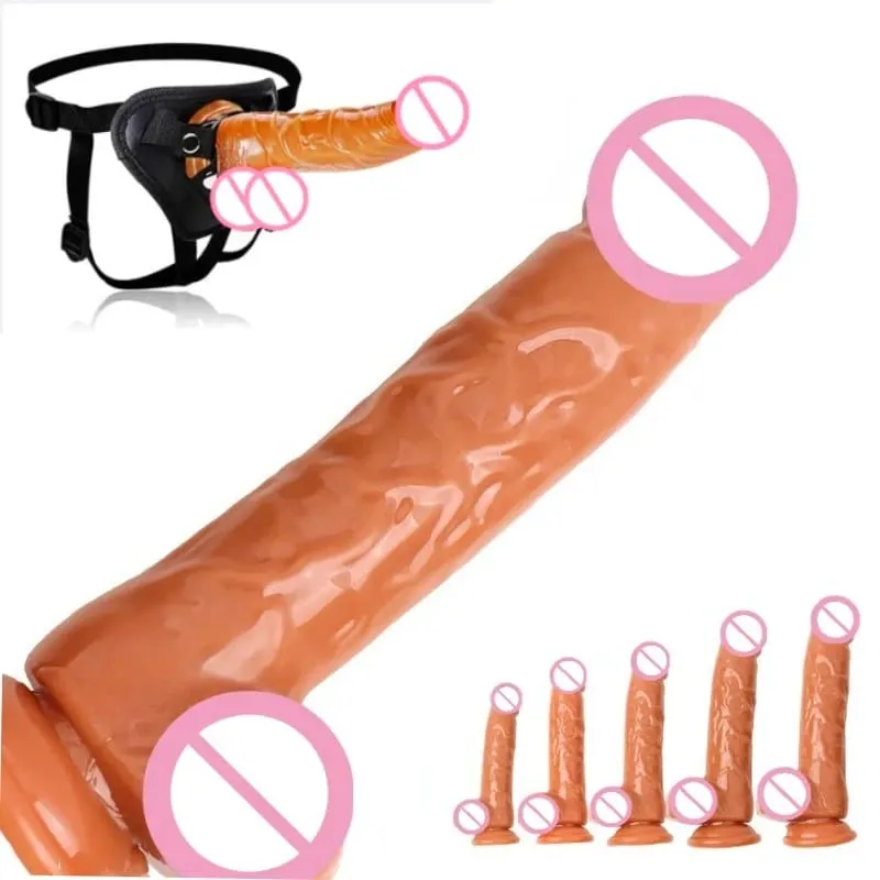 Wearable Realistic Dildo G-Spot Anal Vagina Sexy Adult Masturbation Big Penis for Women Sex Toys Dildos Massager Masturbators 18 — image 1