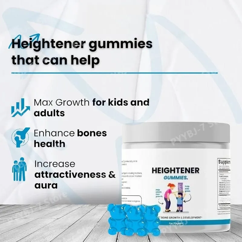 Calcium Vitamin D Gummies for Kids Adults Bone Health Support with Magnesium Zinc Vitamin C K2 Heightener Daily Supplement — image 3