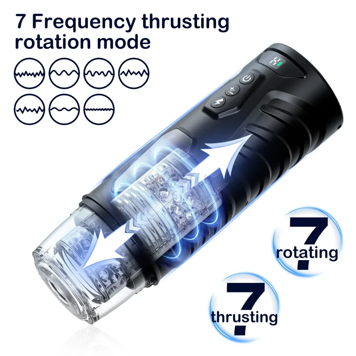 Automatic Male Masturbator Telescopic Rotation Masturbation with Suction Cup for Men Simulation Blowjob Piston Sex Toy for Men — image 2