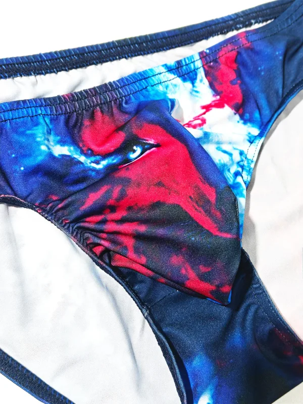 Men Bikini Briefs Sexy Underwear Gay Panties Comfortable Penis Pouch Slip Hombre Cuecas Male Underpants Polyeste Mesh Quick Dry — image 14