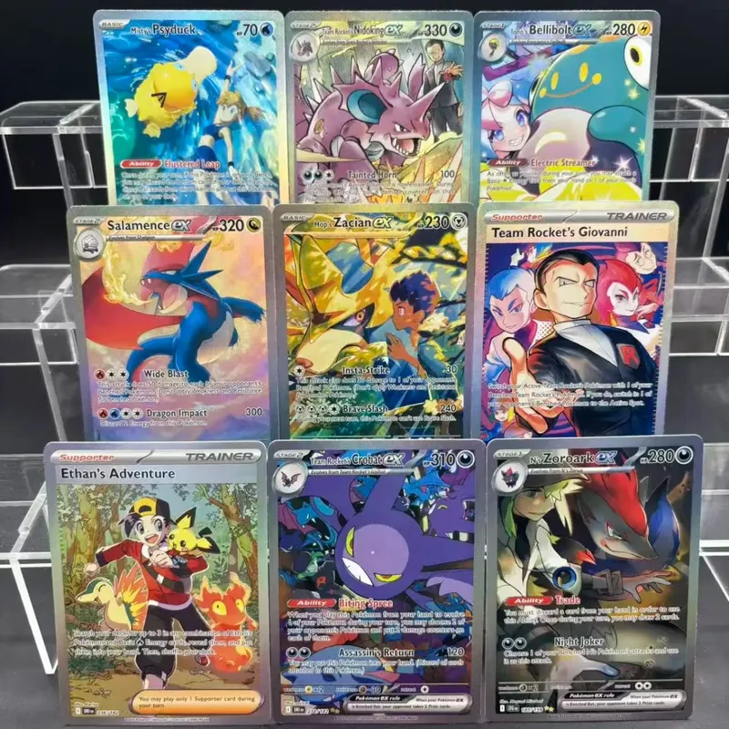 DIY Collection Cards Psyduck Salamence Crobat Mewtwo ex EN Self Made Single Card Classic Game Anime Card Gift Toy — image 20