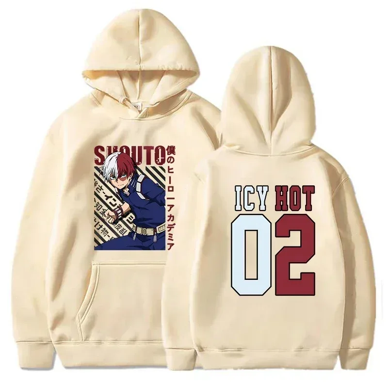 New Todoroki Shoto Print Anime Hoodie Fashion Women Men Casual Tops Autumn And Winter Sweatshirts Long Sleeve Harajuku Pullover