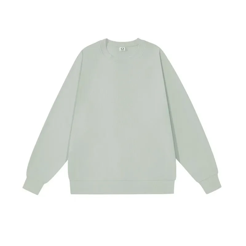 300 grams retro trendy round-neck hoodie stylish and simple casual sportswear shirt custom DTG printed with logo — image 7