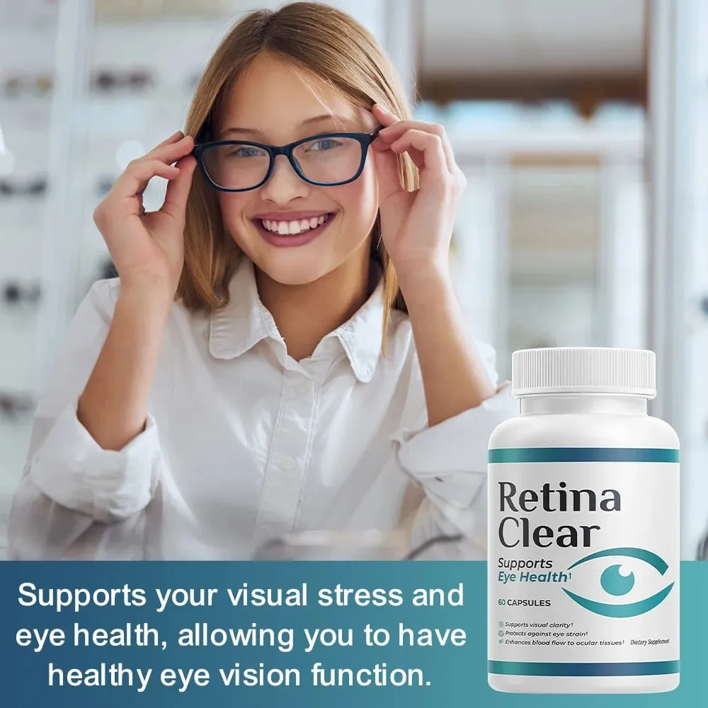 Vision Support Supplement – with Lutein Zeaxanthin Quercetin Vitamin A Zinc & Bilberry – Supports Visual Clarity Focus 60 Capsules — image 2