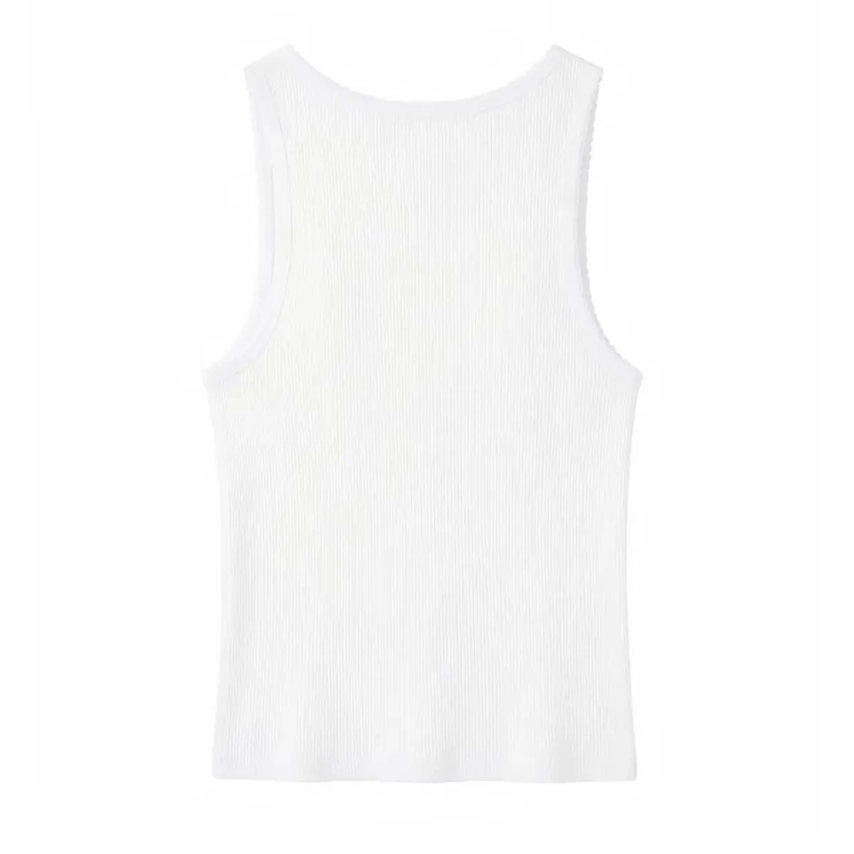 Women's Sleeveless Tank Top - Chili Embroidery Round Neck Ribbed Vest 2026 Summer Sweet Casual — image 9