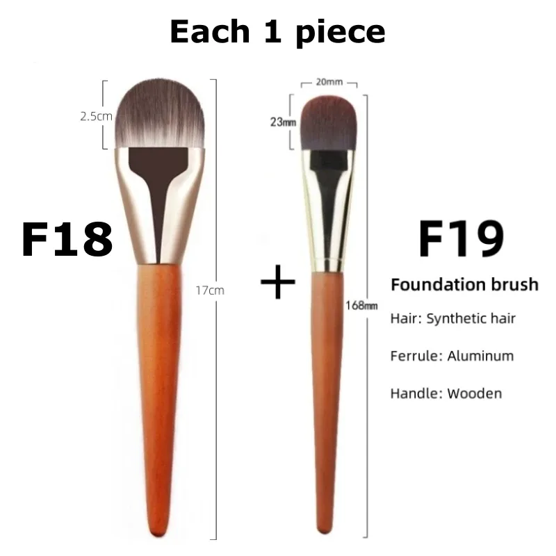 Ultra Thin Foundation Makeup Brushes Flat Top Angled Professional Face Contour Make Up Brush — image 17