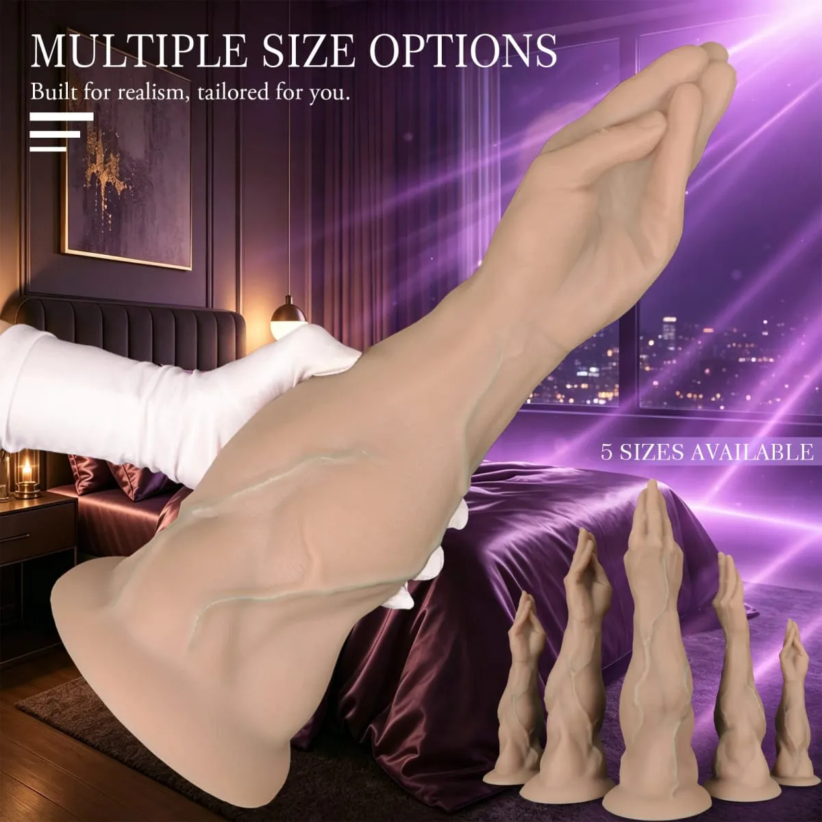 Huge Simulated Palm Anal Plug Fisting Butt Plug Dilation Training Prostate Massage Anal Dildos Toys XXL For Women Male Sex Toys — image 2