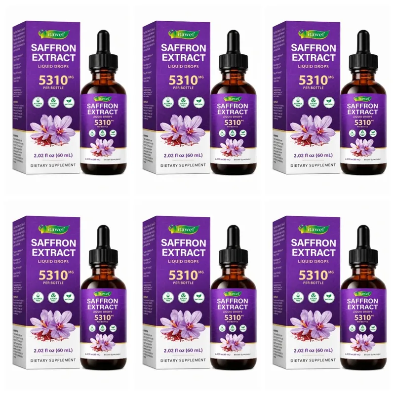 Saffron Extract Liquid Drops 117mg per Serving for Antioxidant Balanced Mood Healthy Sleep & Premenstrual Comfort Support 60ML — image 11