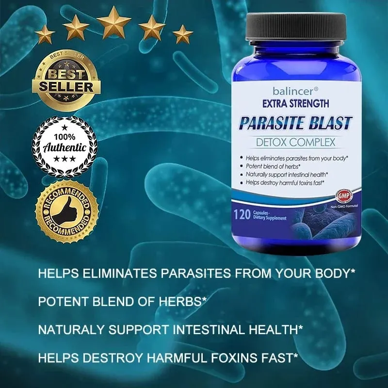 Parasite Detox Body Cleansing Complex with Cranberry Zinc & Garlic Support Cleansing Gut Health Improve Immunity Supplement — image 4