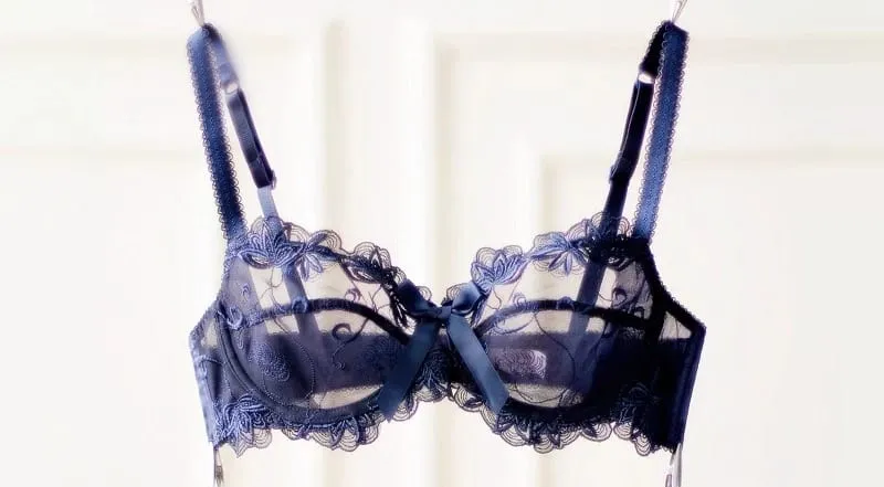 Sheer Non Padded Bralette for Small Boobs Ultra Thin Adjustable Lace Bra Sexy Halterneck Lingerie Set for Women BANERDANNI — image 13