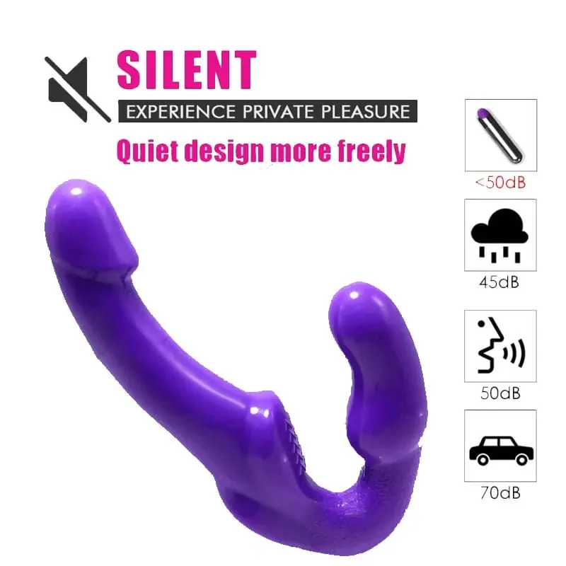 Strapless Strap on Dildo Vibrator Wireless Remote Control Double Penetration Vibration Adult Products Sex Toys For Women Lesbian — image 4