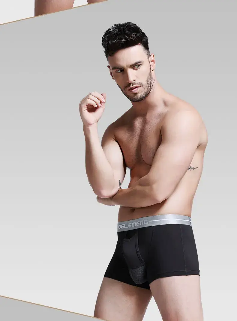 Caleçon homme sous-vêtements Push Up caleçon Modal homme respirant balle séparation pochette culotte Cueca grande taille L-5XL — image 13
