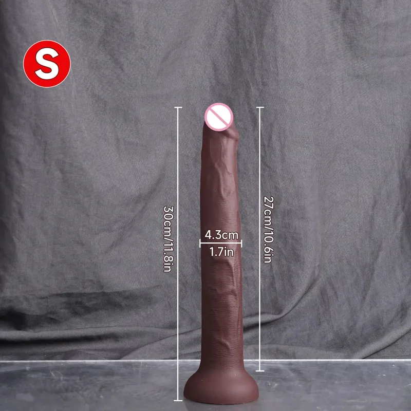 Long Dildo Realistic Snake Shape Single Layer Silicone Big Penis Soft Anal Sex Toys Suction Cup Dick for Women G-spot Orgasm 18+ — image 8