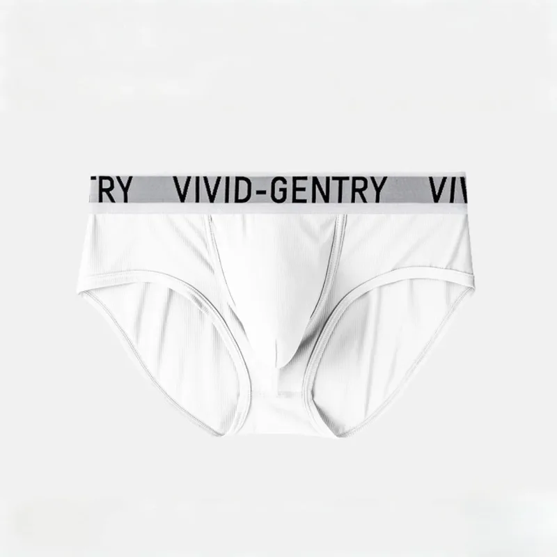 Men's Elastic Ice Silk Underwear Sexy Big U Convex Pouch Briefs Korean Youth Breathable Sports Panties Solid Mid Waist Underpant — image 22
