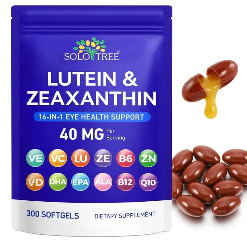 Lutein Zeaxanthin Softgels 40mg Omega-3 EPA DHA Vitamins For Eye Health & Blue Light Support Formula Adult 300 Count — image 8