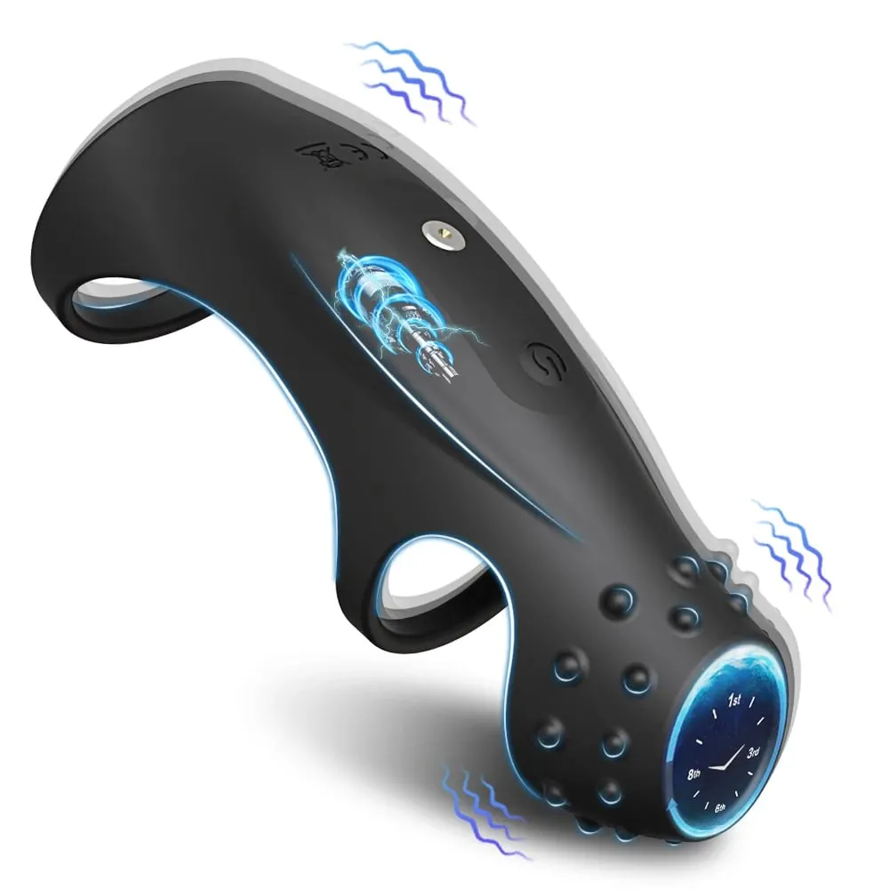 Vibrating Penis Sleeve Cock Ring Penis Extender for G Spot Clitoris Vibrator Stimulation Adult Sex Toy for Men Delay Ejaculation — image 2