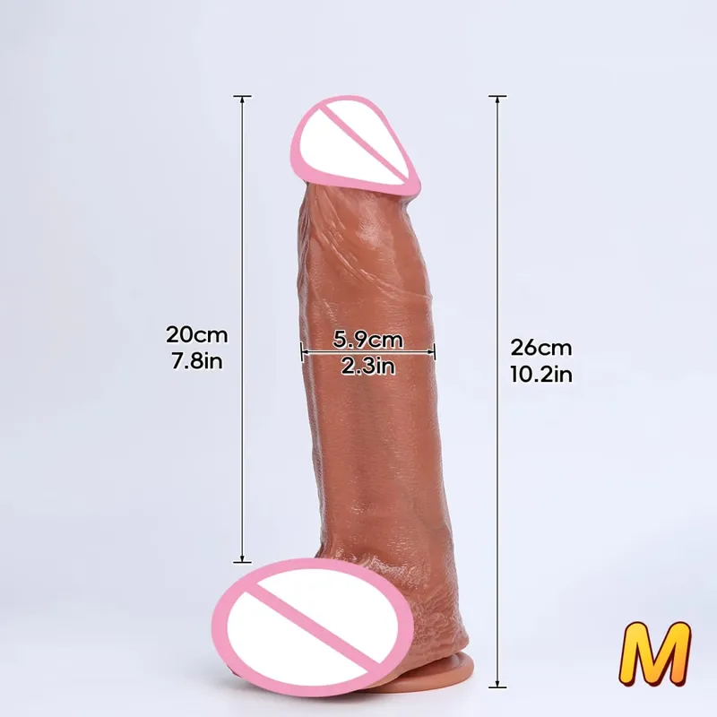 3 Ukuran Realistis XXL Penis Tebal Lembut Silicone Dildo Alat Kelamin Pria Vagina Masturbasi Cangkir Hisap Kontol Wanita Anal Mainan Seks 18 — image 9
