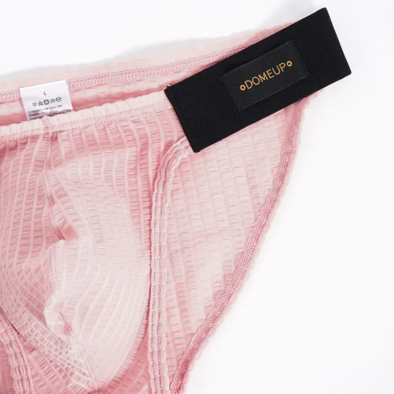 Men Vertical Stripe Mesh Bikini Briefs 3D Pouch Underwear Low Waist Elastic Waistband Breathable Male Panties DP911 3256812861254528 — image 14