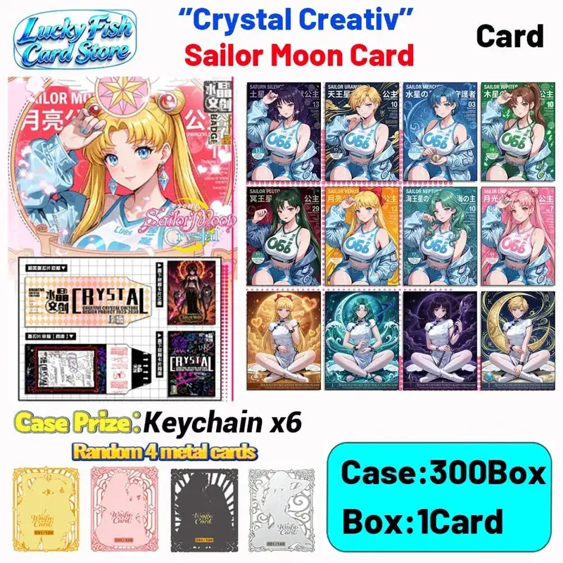 Wholesale 2026 New Crystal Creative Studio Sailor Moon Cards Tear Off The Card Children's Toys Birthday Gifts
