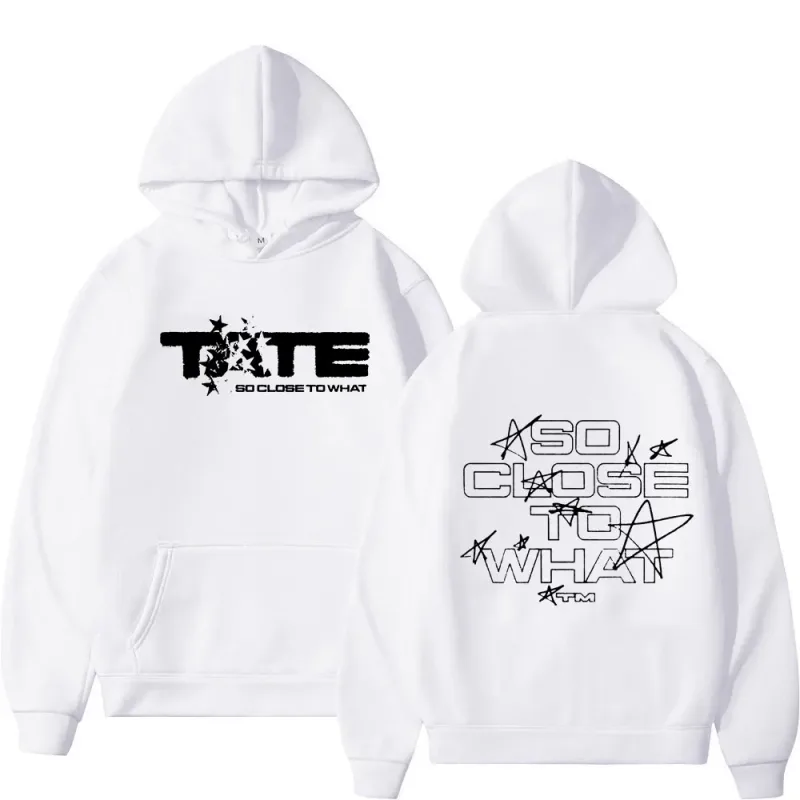 26Men Women Clothing Long Sleeve Hooded Sweatshirts Tate McRae So Close To What Album Hoodies Fleece Vintage Oversized Pullovers — image 16